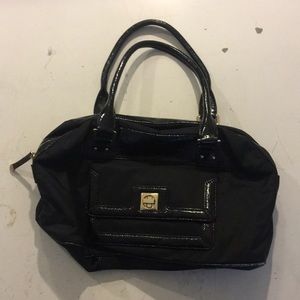 Kate Spade parent and canvas leather purse